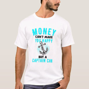 Captain Sailing Boat Motor Boat Rowing Boat Sea T-Shirt