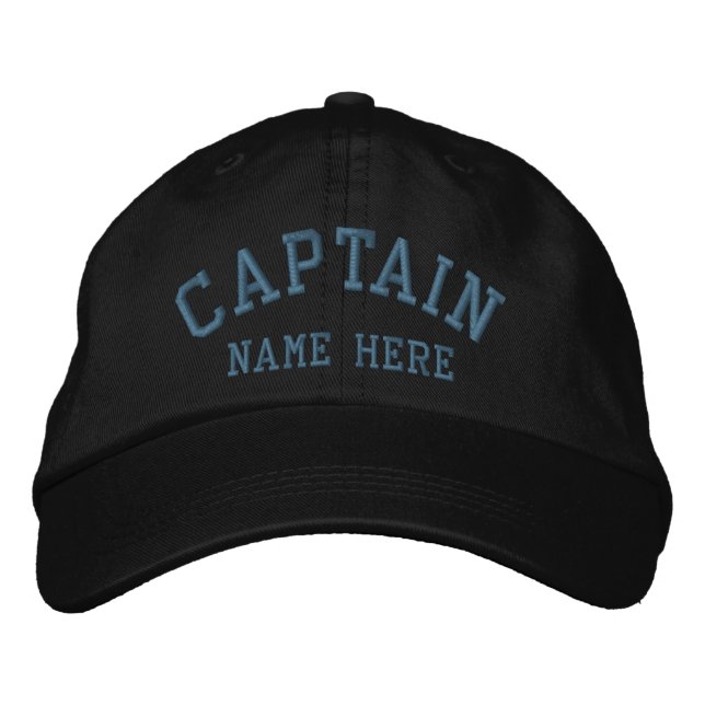 Captain - Sailor customisable Embroidered Hat (Front)