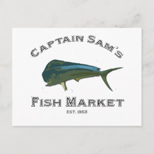 Captain Sam's Fish Market Post Card