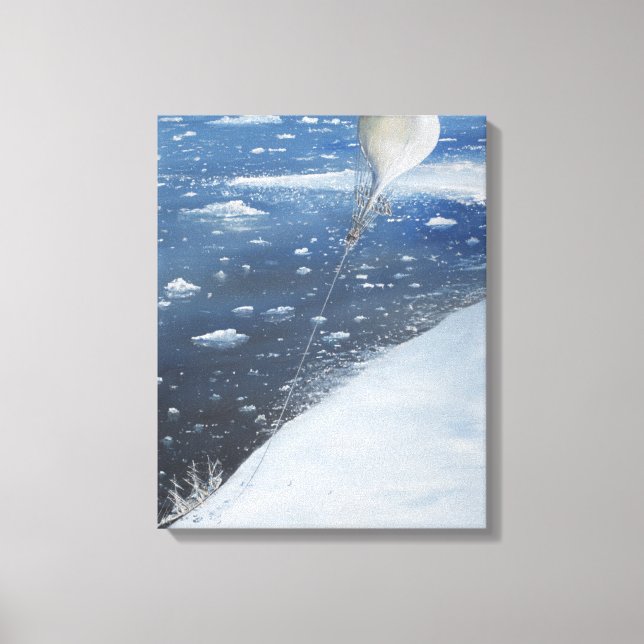 Captain Scott Antarctica's first Aeronaut. 4th Canvas Print (Front)