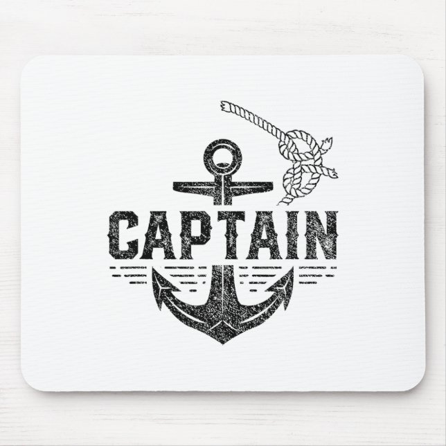 Captain Ship Boat Owner Skipper Lover  Mouse Mat (Front)