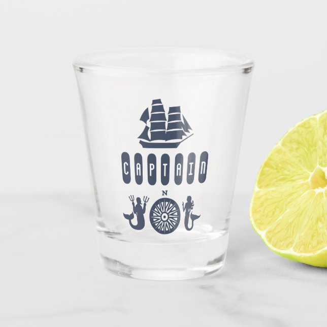 CAPTAIN SHOT GLASS (Front)