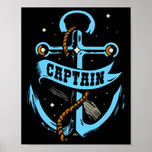 Captain Skipper Ship Lover Boat Owner Poster