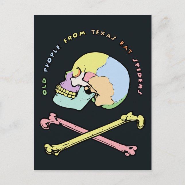Captain Skull Mnemonic Postcard (Front)