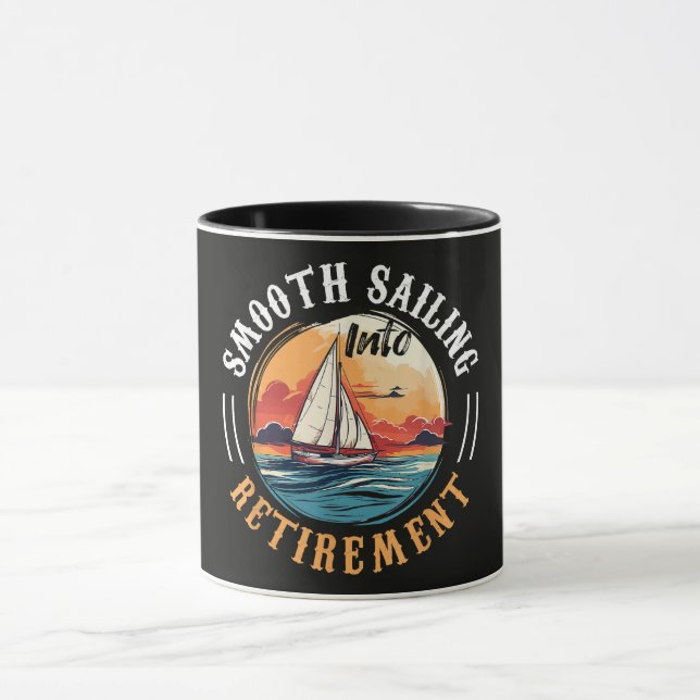 Captain Smooth Sailing into Retirement Mug (Center)