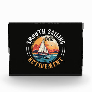 Captain Smooth Sailing into Retirement Photo Block