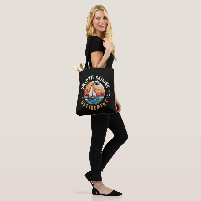 Captain Smooth Sailing into Retirement Tote Bag (On Model)
