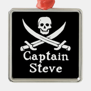 Captain Steve Metal Tree Decoration