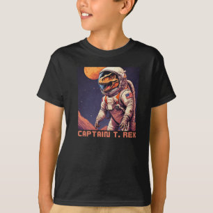 Captain T. Rex Tyrannosaurus Astronaut T-Shirt