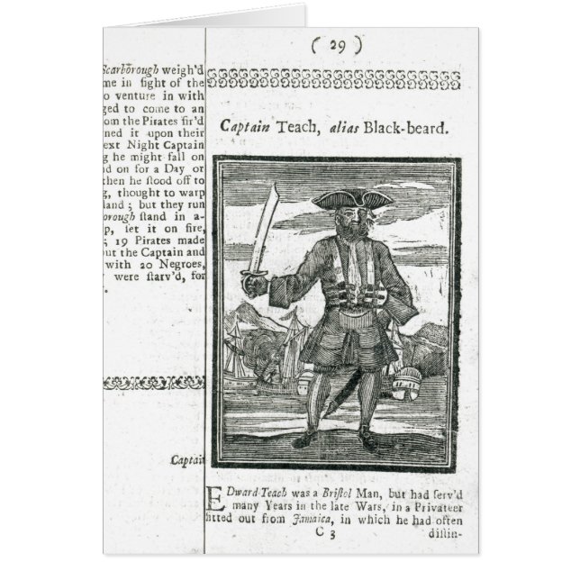 Captain Teach, Alias Black Beard (Front)