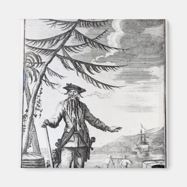 Captain Teach, commonly called Blackbeard Magnet (Front)