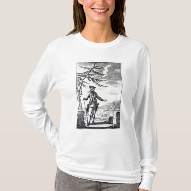 Captain Teach, commonly called Blackbeard T-Shirt (Front)