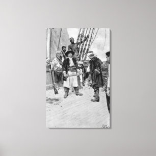 Captain Tongrelow Took the Biggest, illustration Canvas Print