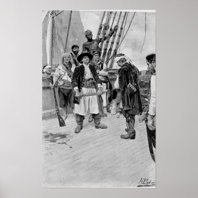 Captain Tongrelow Took the Biggest, illustration Poster (Front)