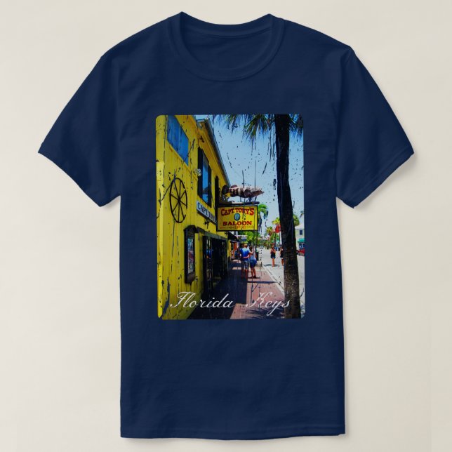 CAPTAIN TONYS SALOON BAR FLORIDA KEYS TShirt (Design Front)