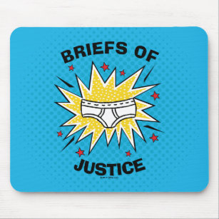 Captain Underpants   Briefs of Justice Mouse Mat