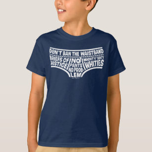 Captain Underpants   Typography Tighty Whities T-Shirt
