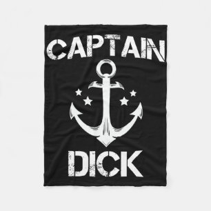 Captain Willy Funny Birthday Personalised Name Boa Fleece Blanket