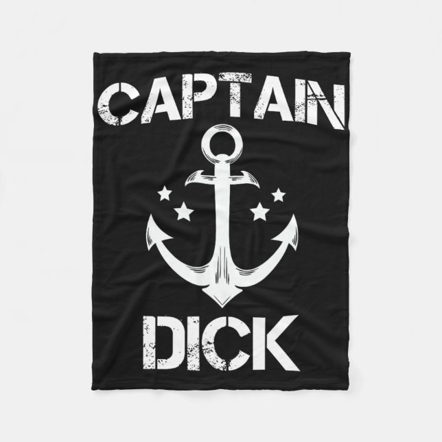 Captain Willy Funny Birthday Personalised Name Boa Fleece Blanket (Front)