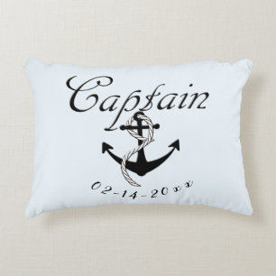 Captain with Anchor Decorative Cushion