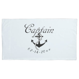Captain with Anchor Pillowcase
