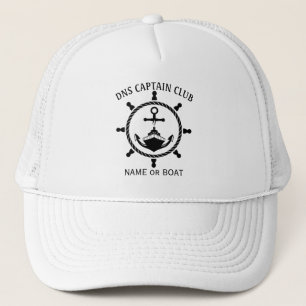 Captain Your Boat Name  Trucker Hat