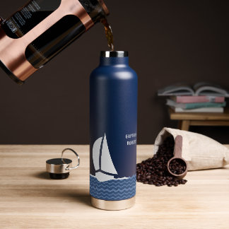 Captain (Your Name) insulated  Water Bottle