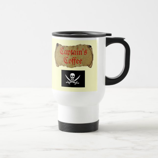 Captain's Coffee Travel Mug (Right)