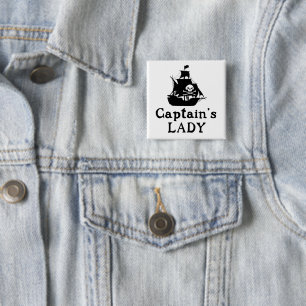 Captain's Lady 15 Cm Square Badge