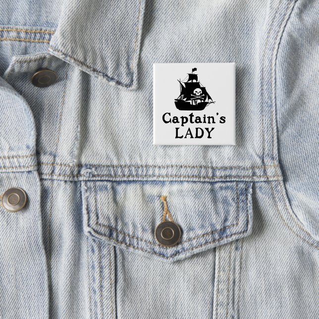 Captain's Lady 15 Cm Square Badge (In Situ)