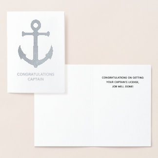 Captains License Congratulations Card