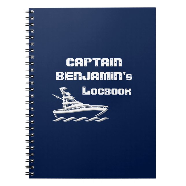 Captain's Logbook (customisable) Notebook (Front)