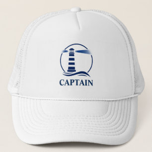 Captain's Nautical  Classic Lighthouse Trucker Hat