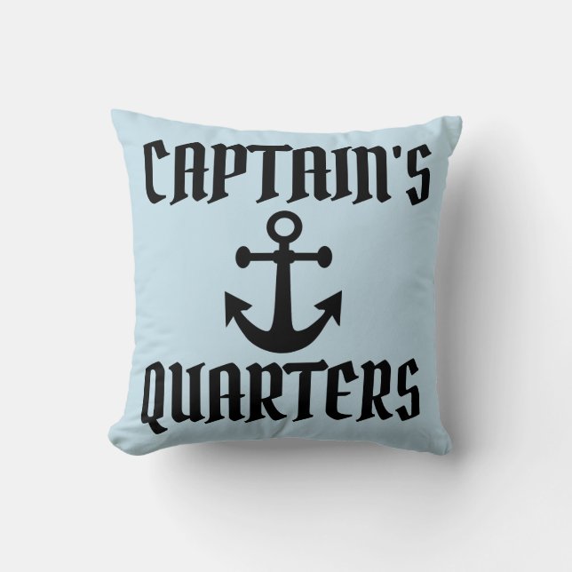 CAPTAIN'S QUARTERS BOAT CAPTAIN PILLOWS (Front)