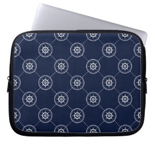 Captain'S Wheel Pattern Laptop Sleeve