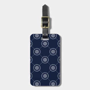 Captain'S Wheel Pattern Luggage Tag