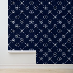 Captain'S Wheel Pattern Wallpaper