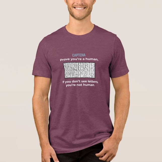 CAPTCHA: Are You Human? Tri-Blend Shirt (Front)