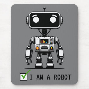 Captcha Robot – I am a Robot Mouse Mat