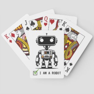Captcha Robot – I am a Robot Playing Cards