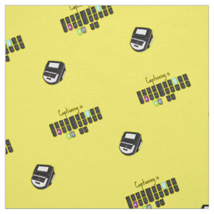 Captioning is Cool Steno Keyboard Fabric