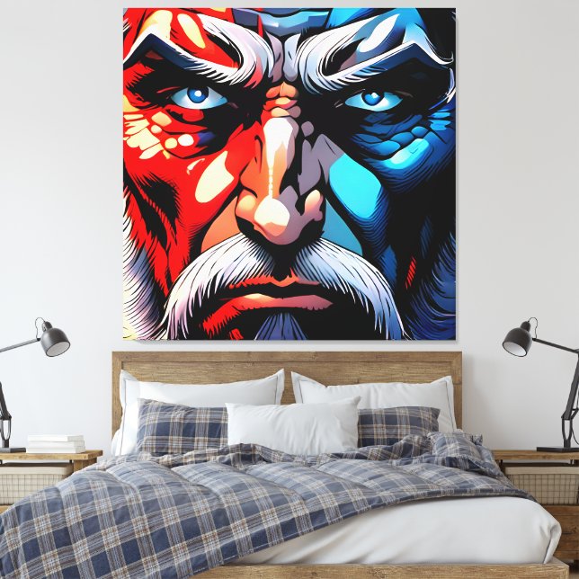 Captious Canvas Print (Insitu(Bedroom))