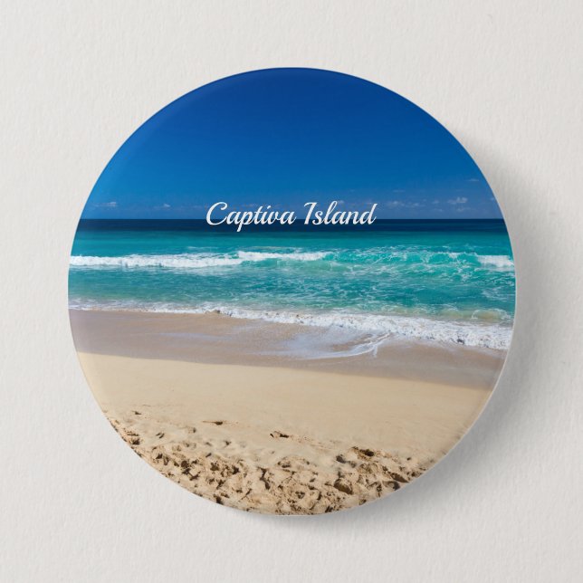 Captiva Island, Florida, 7.5 Cm Round Badge (Front)