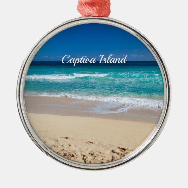 Captiva Island, Florida Metal Tree Decoration (Front)