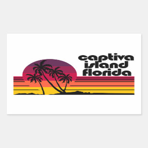 Captiva Island Florida Rectangular Sticker