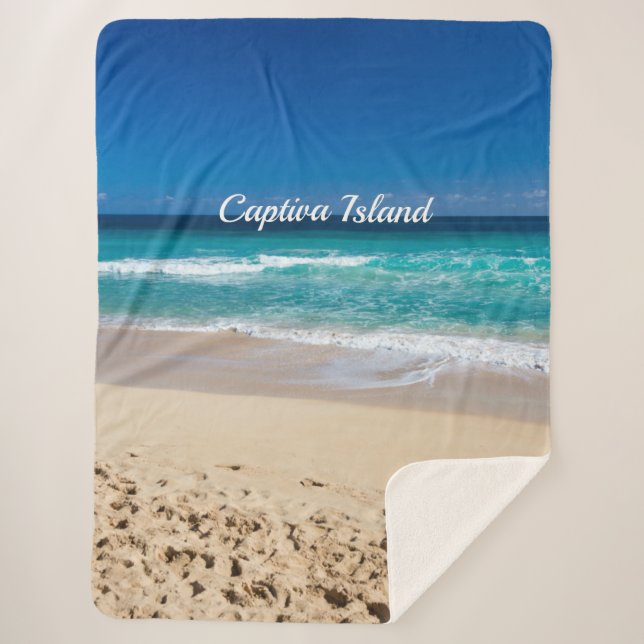 Captiva Island, Florida Sherpa Blanket (Front)