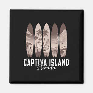 Captiva Island Florida Surfboard Men Women Surfing Magnet