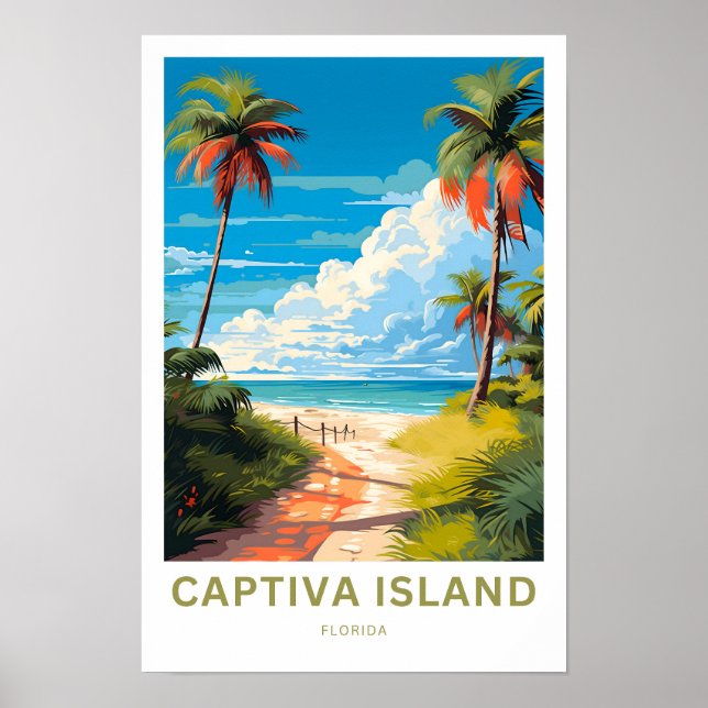 Captiva Island Florida Travel Print (Front)