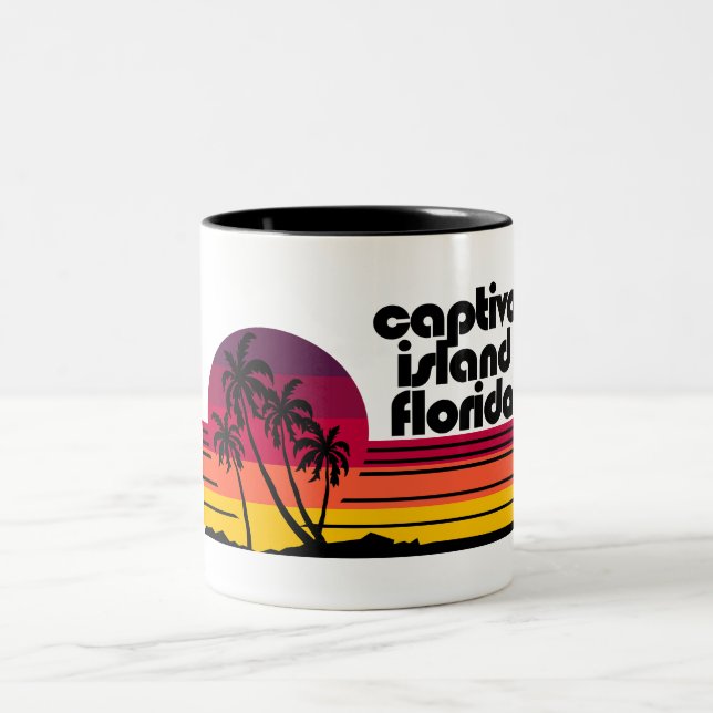 Captiva Island Florida Two-Tone Coffee Mug (Center)