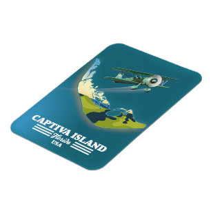 Captiva Island Florida USA map Magnet